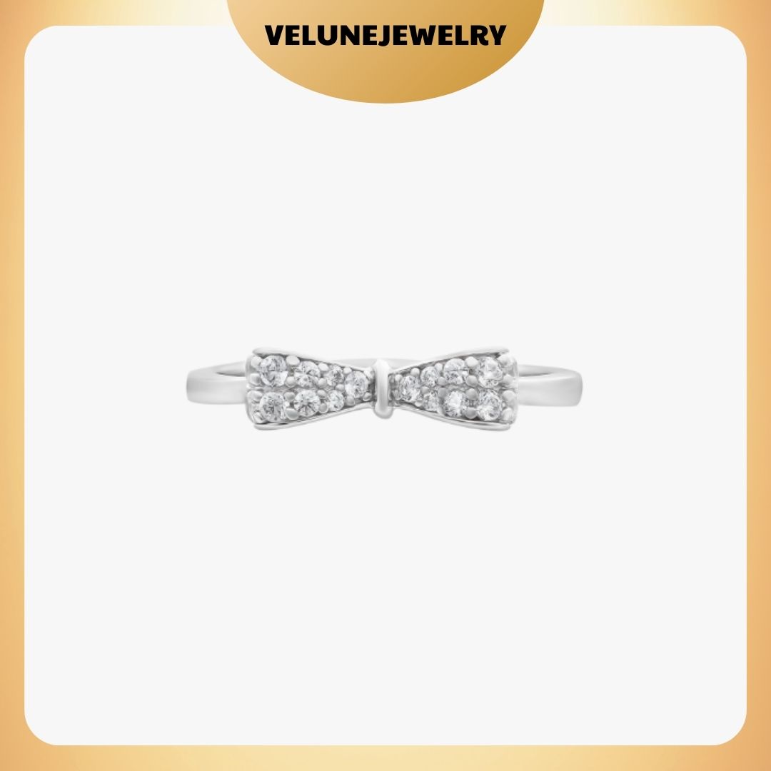 Nhẫn bạc nhẫn bạc hình nơ
